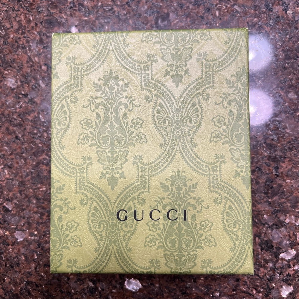 Gucci Beige Leather Card Holder Wallet NWT - Picture 6 of 6